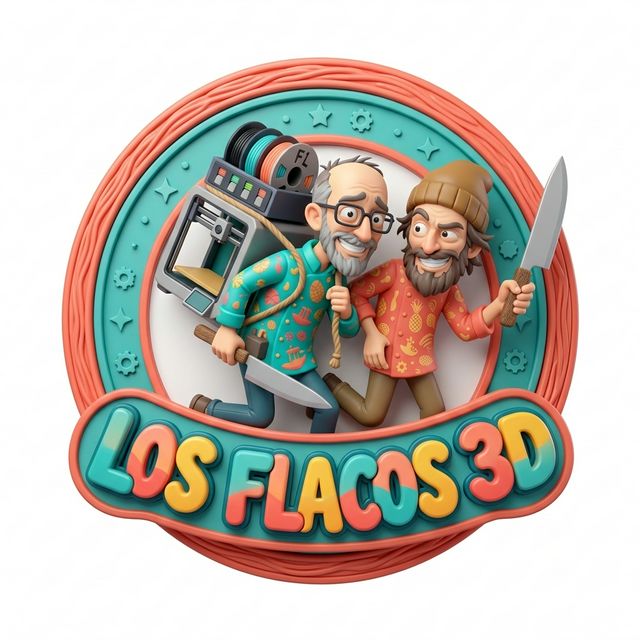 Logo Los Flacos 3D